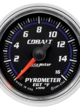 AutoMeter GAUGE; PYROMETER (EGT); 2 1/16in.; 1600deg.F; DIGITAL STEPPER MOTOR; COBALT                                     - 6144 - Image 2