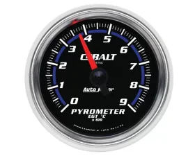 AutoMeter GAUGE; PYROMETER (EGT); 2 1/16in.; 900deg.C; DIGITAL STEPPER MOTOR; COBALT