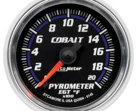 AutoMeter GAUGE; PYROMETER (EGT); 2 1/16in.; 2000deg.F; DIGITAL STEPPER MOTOR; COBALT