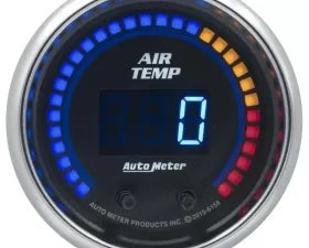 AutoMeter GAUGE; AIR TEMP; DUAL; 2 1/16in.; 0-300deg.F; DIGITAL; COBALT