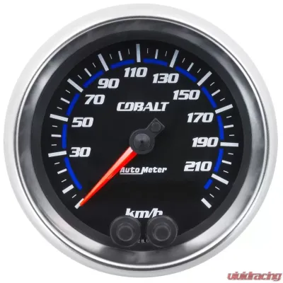 AutoMeter GAUGE; SPEEDOMETER; 3 3/8in.; 225KM/H; GPS; COBALT - 6280-M