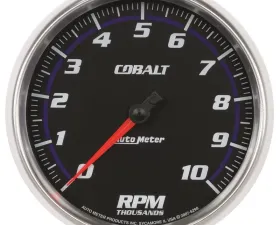 AutoMeter GAUGE; TACHOMETER; 5in.; 10K RPM; IN-DASH; COBALT