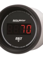 AutoMeter GAUGE; PYROMETER (EGT); 2 1/16in.; 1600deg.F; DIGITAL; BLACK DIAL W/RED LED                                     - 6345 - Image 2