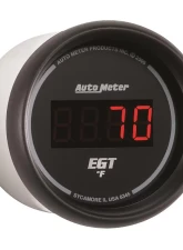 AutoMeter GAUGE; PYROMETER (EGT); 2 1/16in.; 1600deg.F; DIGITAL; BLACK DIAL W/RED LED                                     - 6345 - Image 3