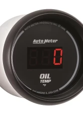 AutoMeter GAUGE; OIL TEMP; 2 1/16in.; 340deg.F; DIGITAL; BLACK DIAL W/RED LED                                     - 6348 - Image 3