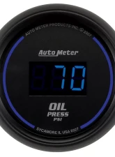 AutoMeter GAUGE; OIL PRESSURE; 2 1/16in.; 100PSI; DIGITAL; BLACK DIAL W/BLUE LED                                     - 6927 - Image 3