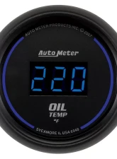 AutoMeter GAUGE; OIL TEMP; 2 1/16in.; 340deg.F; DIGITAL; BLACK DIAL W/BLUE LED                                     - 6948 - Image 3