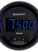 AutoMeter GAUGE; TACH; 3 3/8in.; 10K RPM; IN-DASH; DIGITAL; BLACK DIAL W/BLUE LED                                     - 6997 - Image 3