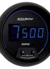 AutoMeter GAUGE; TACH; 3 3/8in.; 10K RPM; IN-DASH; DIGITAL; BLACK DIAL W/BLUE LED                                     - 6997 - Image 3