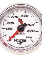 AutoMeter GAUGE; WATER TEMP; 2 1/16in.; 140-280deg.F; MECHANICAL; C2                                     - 7131 - Image 2