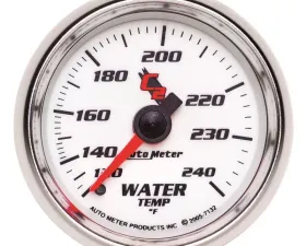 AutoMeter GAUGE; WATER TEMP; 2 1/16in.; 120-240deg.F; MECHANICAL; C2