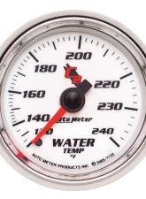 AutoMeter GAUGE; WATER TEMP; 2 1/16in.; 120-240deg.F; MECHANICAL; C2                                     - 7132 - Image 2