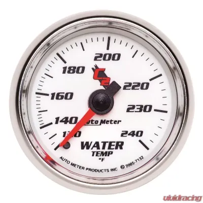 AutoMeter GAUGE; WATER TEMP; 2 1/16in.; 120-240deg.F; MECHANICAL; C2 - 7132