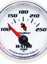 AutoMeter GAUGE; WATER TEMP; 2 1/16in.; 100-250deg.F; ELECTRIC; C2                                     - 7137 - Image 2