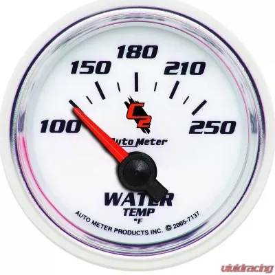 AutoMeter GAUGE; WATER TEMP; 2 1/16in.; 100-250deg.F; ELECTRIC; C2 - 7137