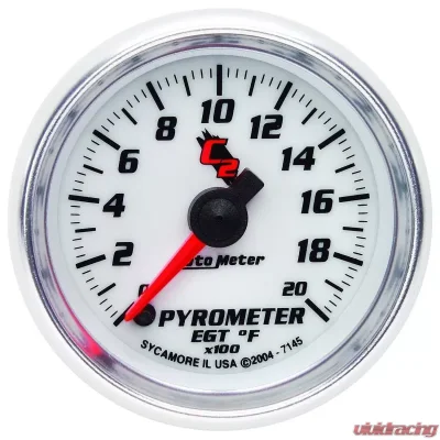 AutoMeter GAUGE; PYROMETER (EGT); 2 1/16in.; 2000deg.F; DIGITAL STEPPER MOTOR; C2 - 7145