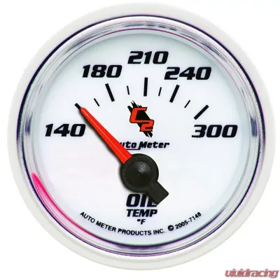 AutoMeter GAUGE; OIL TEMP; 2 1/16in.; 140-300deg.F; ELECTRIC; C2 - 7148