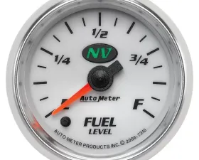 AutoMeter GAUGE; FUEL LEVEL; 2 1/16in.; 0-280O PROGRAMMABLE; NV
