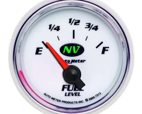 AutoMeter GAUGE; FUEL LEVEL; 2 1/16in.; 0OE TO 90OF; ELEC; NV