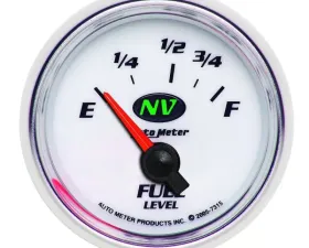 AutoMeter GAUGE; FUEL LEVEL; 2 1/16in.; 73OE TO 10OF; ELEC; NV