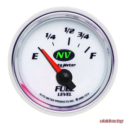 AutoMeter GAUGE; FUEL LEVEL; 2 1/16in.; 73OE TO 10OF; ELEC; NV - 7315