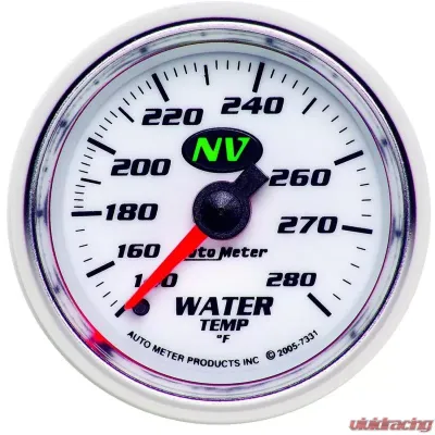 AutoMeter GAUGE; WATER TEMP; 2 1/16in.; 140-280deg.F; MECHANICAL; NV - 7331