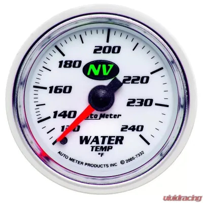 AutoMeter GAUGE; WATER TEMP; 2 1/16in.; 120-240deg.F; MECHANICAL; NV - 7332