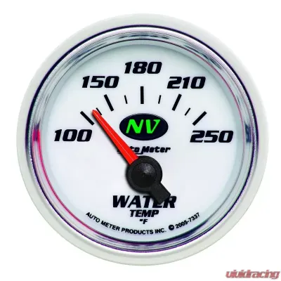 AutoMeter GAUGE; WATER TEMP; 2 1/16in.; 100-250deg.F; ELECTRIC; NV - 7337