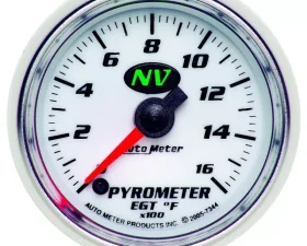 AutoMeter GAUGE; PYROMETER (EGT); 2 1/16in.; 1600deg.F; DIGITAL STEPPER MOTOR; NV