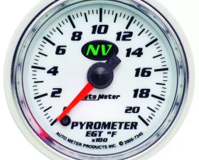 AutoMeter GAUGE; PYROMETER (EGT); 2 1/16in.; 2000deg.F; DIGITAL STEPPER MOTOR; NV