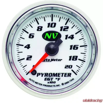 AutoMeter GAUGE; PYROMETER (EGT); 2 1/16in.; 2000deg.F; DIGITAL STEPPER MOTOR; NV - 7345