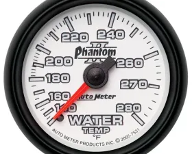 AutoMeter GAUGE; WATER TEMP; 2 1/16in.; 140-280deg.F; MECHANICAL; PHANTOM II