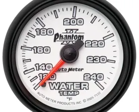 AutoMeter GAUGE; WATER TEMP; 2 1/16in.; 120-240deg.F; MECHANICAL; PHANTOM II
