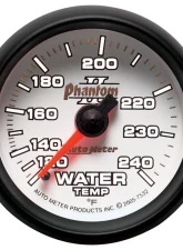 AutoMeter GAUGE; WATER TEMP; 2 1/16in.; 120-240deg.F; MECHANICAL; PHANTOM II                                     - 7532 - Image 2