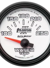AutoMeter GAUGE; WATER TEMP; 2 1/16in.; 100-250deg.F; ELECTRIC; PHANTOM II                                     - 7537 - Image 2
