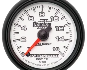 AutoMeter GAUGE; PYROMETER (EGT); 2 1/16in.; 1600deg.F; DIGITAL STEPPER MOTOR; PHANTOM II