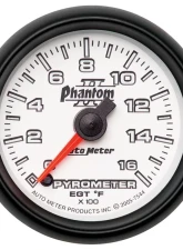 AutoMeter GAUGE; PYROMETER (EGT); 2 1/16in.; 1600deg.F; DIGITAL STEPPER MOTOR; PHANTOM II                                     - 7544 - Image 2