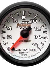 AutoMeter GAUGE; PYROMETER (EGT); 2 1/16in.; 1600deg.F; DIGITAL STEPPER MOTOR; PHANTOM II                                     - 7544 - Image 2