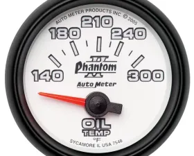 AutoMeter GAUGE; OIL TEMP; 2 1/16in.; 140-300deg.F; ELECTRIC; PHANTOM II