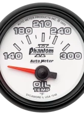 AutoMeter GAUGE; OIL TEMP; 2 1/16in.; 140-300deg.F; ELECTRIC; PHANTOM II                                     - 7548 - Image 2