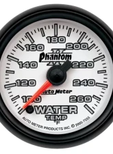 AutoMeter GAUGE; WATER TEMP; 2 1/16in.; 100-260deg.F; DIGITAL STEPPER MOTOR; PHANTOM II                                     - 7555 - Image 2
