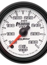 AutoMeter GAUGE; OIL TEMP; 2 1/16in.; 140-280deg.F; DIGITAL STEPPER MOTOR; PHANTOM II                                     - 7556 - Image 2
