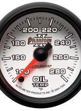 AutoMeter GAUGE; OIL TEMP; 2 1/16in.; 140-280deg.F; DIGITAL STEPPER MOTOR; PHANTOM II                                     - 7556 - Image 2