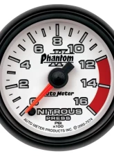 AutoMeter GAUGE; NITROUS PRESSURE; 2 1/16in.; 1600PSI; DIGITAL STEPPER MOTOR; PHANTOM II                                     - 7574 - Image 2