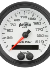 AutoMeter GAUGE; SPEEDOMETER; 3 3/8in.; 225KM/H; GPS; PHANTOM II                                     - 7580-M - Image 2