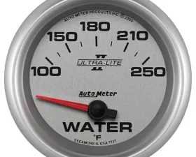 AutoMeter GAUGE; WATER TEMP; 2 5/8in.; 100-250deg.F; ELECTRIC; ULTRA-LITE II