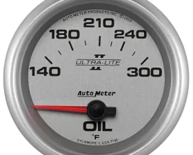 AutoMeter GAUGE; OIL TEMP; 2 5/8in.; 140-300deg.F; ELECTRIC; ULTRA-LITE II