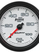 AutoMeter GAUGE; OIL PRESSURE; 2 5/8in.; 100PSI; MECHANICAL; PHANTOM II                                     - 7821 - Image 6