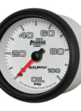 AutoMeter GAUGE; OIL PRESSURE; 2 5/8in.; 100PSI; MECHANICAL; PHANTOM II                                     - 7821 - Image 2