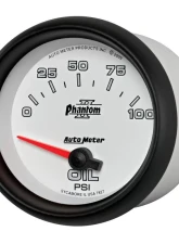 AutoMeter GAUGE; OIL PRESSURE; 2 5/8in.; 100PSI; ELECTRIC; PHANTOM II                                     - 7827 - Image 2